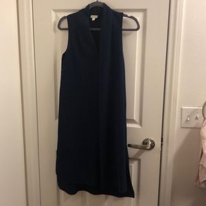 Navy blue office dress